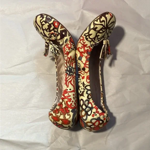 Emilio Pucci Leather Ballet Flats Classic Print - Picture 6 of 15